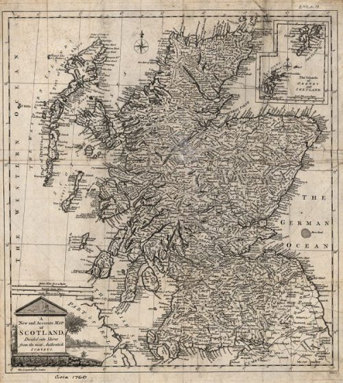 Image of William Palmer's map of Scotland, 1767