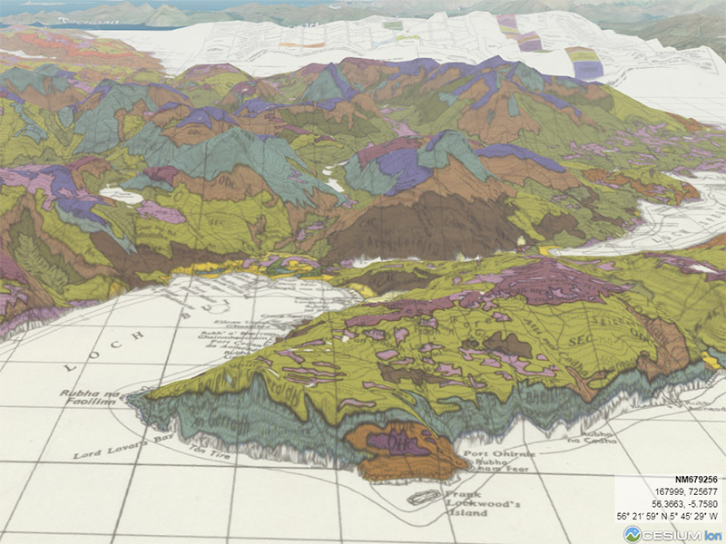 Soil map of Mull, 1972, in the 3D viewer