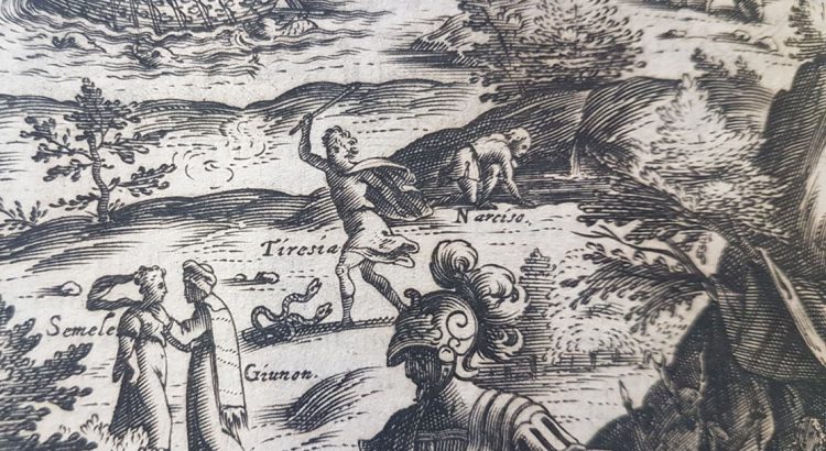 Ovid. Le Metamorfosi de Ouidio. In Vin: Presso Bern Giunti, 1584. (Shelfmark: Nha.G158)
