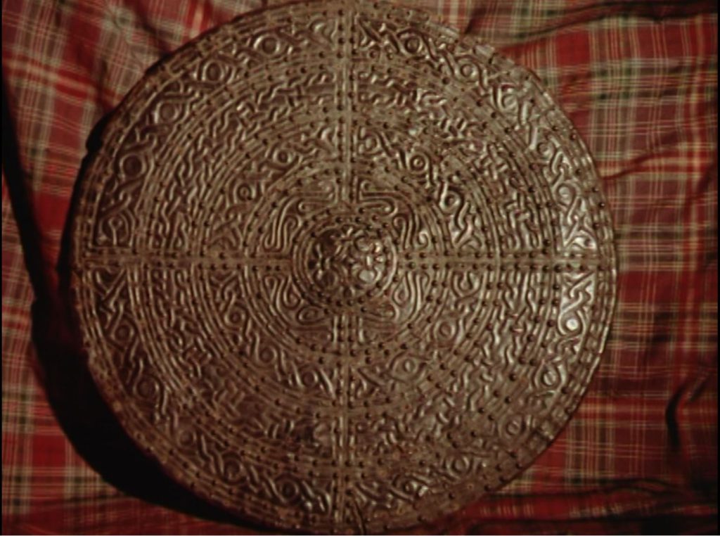 A targe (shield) used by the Jacobite army