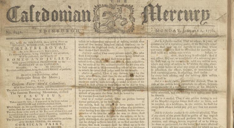 Caledonian Mercury 1 January 1776